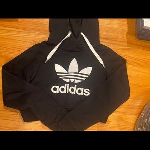 Adidas crop hoodie size S